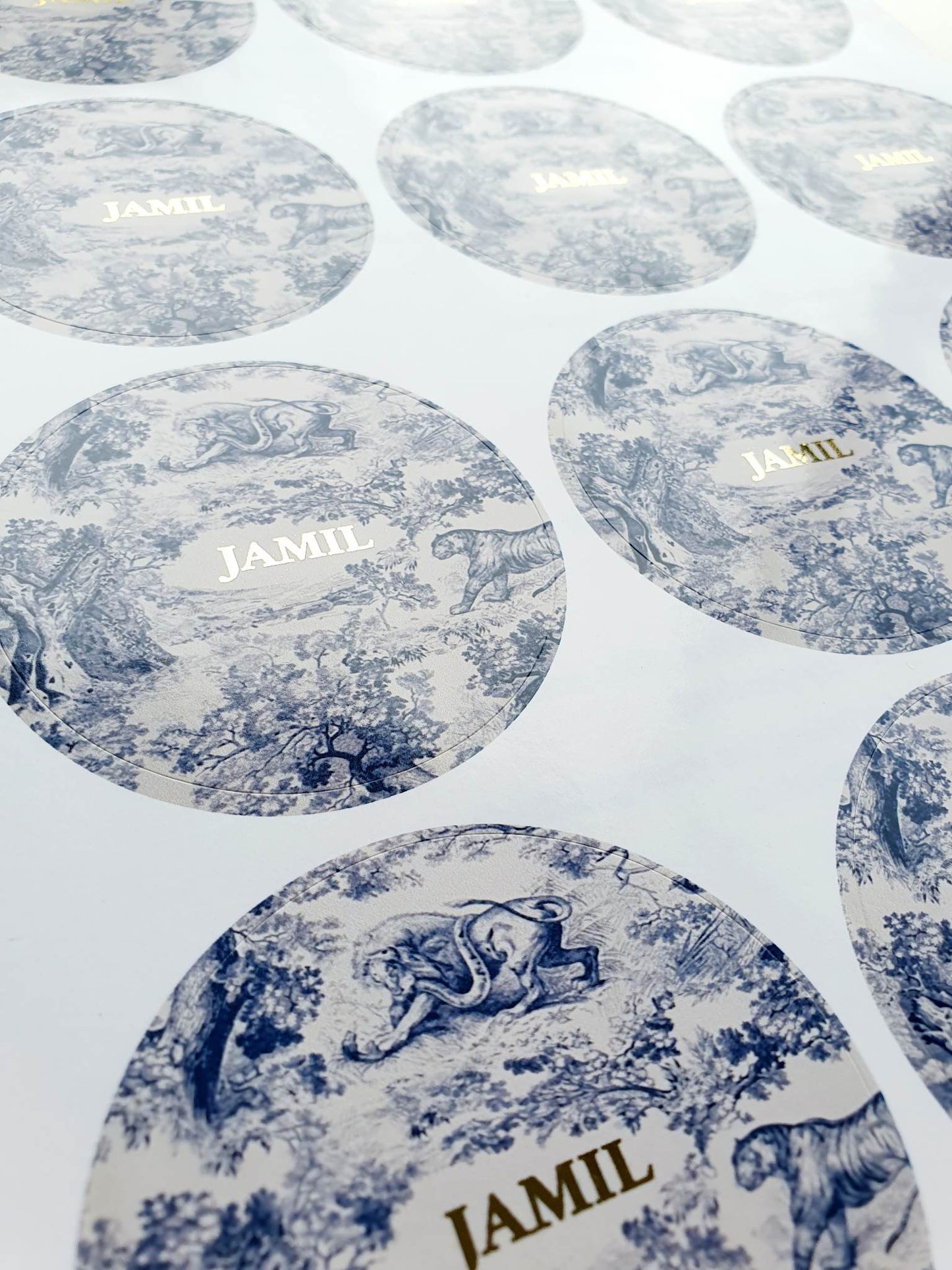 Dior stickers with real foil | Round